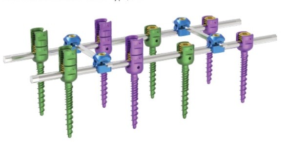 Система для транспедикулярної фіксації хребта (4 гвинта) Jinlu